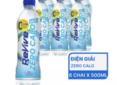 Lốc nước uống điện giải zero calo Revive chai 500ml (6 Chai)