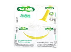 Lốc sữa chua có đường Nuti hũ 100g (4 Hộp)