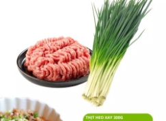Combo Thịt heo xay 300g và 1 gói hành lá